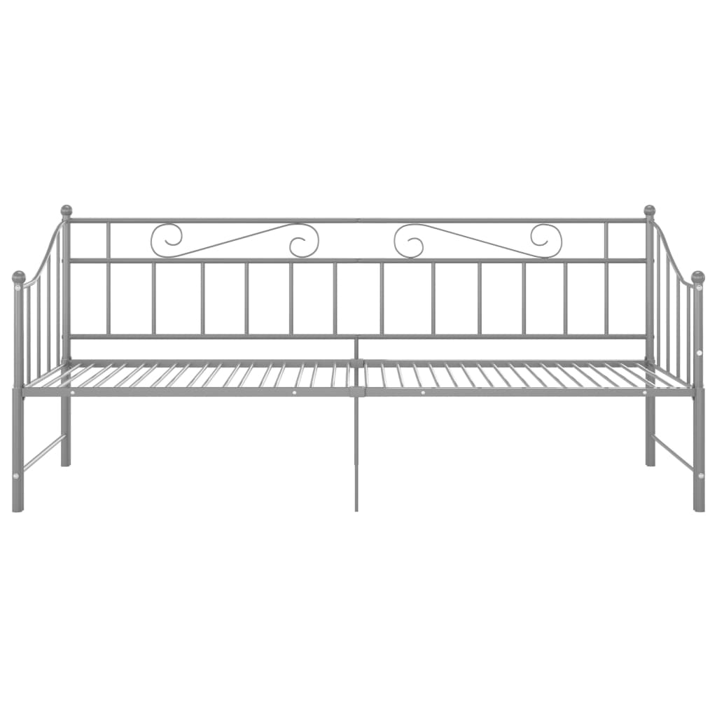 Sofa Bed Frame | Grey | Powder-coated metal | 90x200 cm