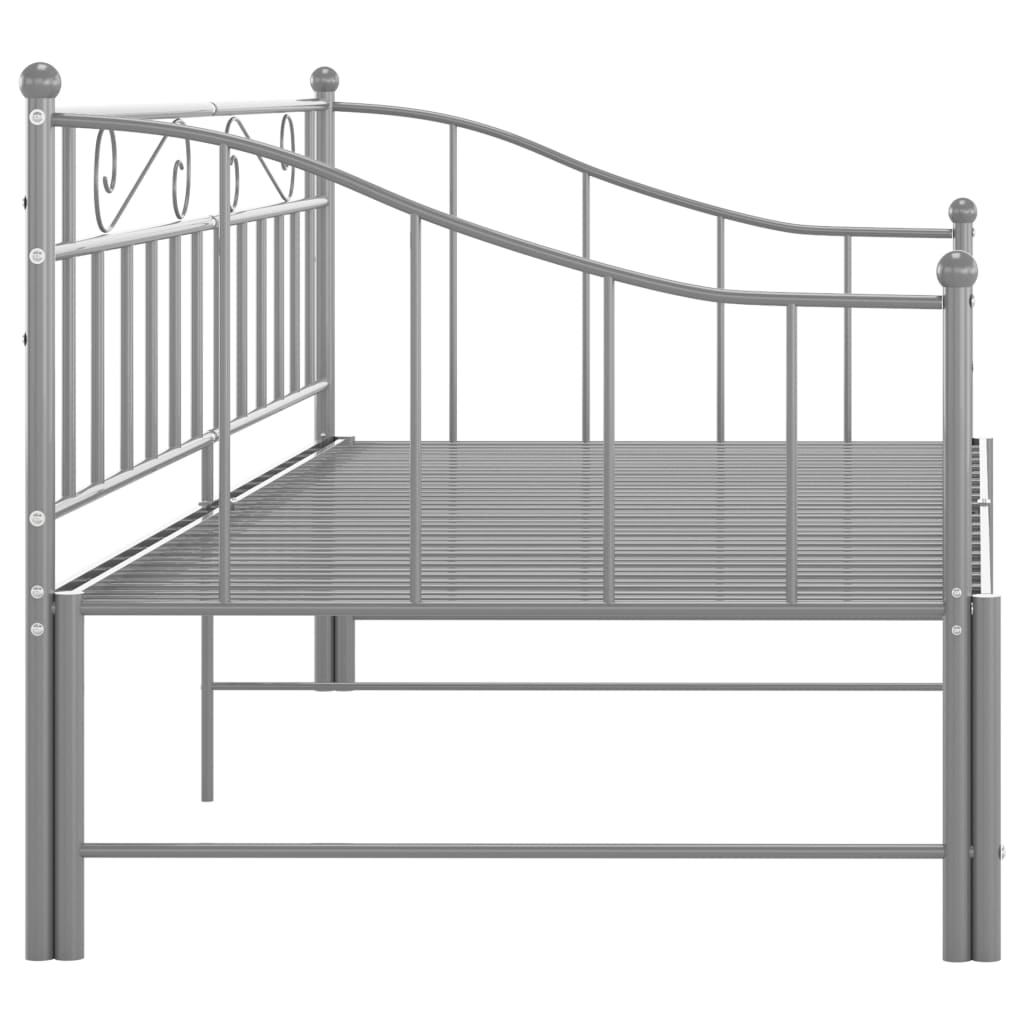 Sofa Bed Frame | Grey | Powder-coated metal | 90x200 cm