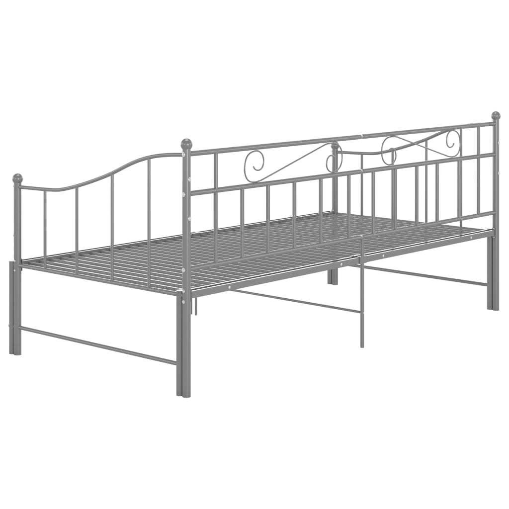 Sofa Bed Frame | Grey | Powder-coated metal | 90x200 cm