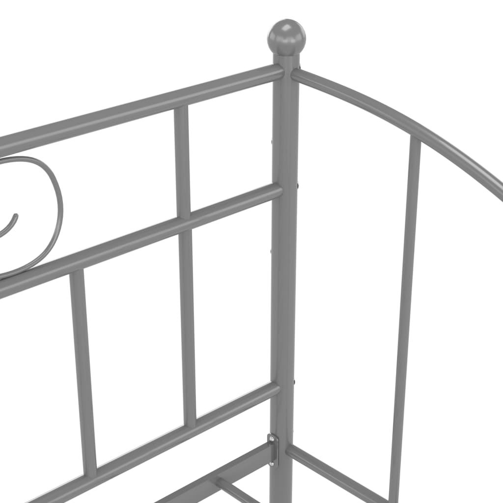 Sofa Bed Frame | Grey | Powder-coated metal | 90x200 cm