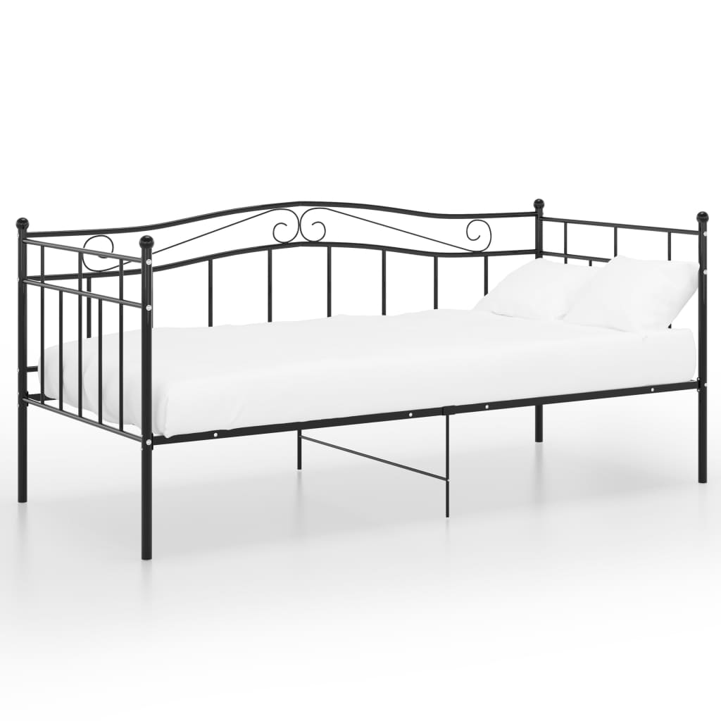 Sofa Bed Frame | Black | Powder-coated metal | Single