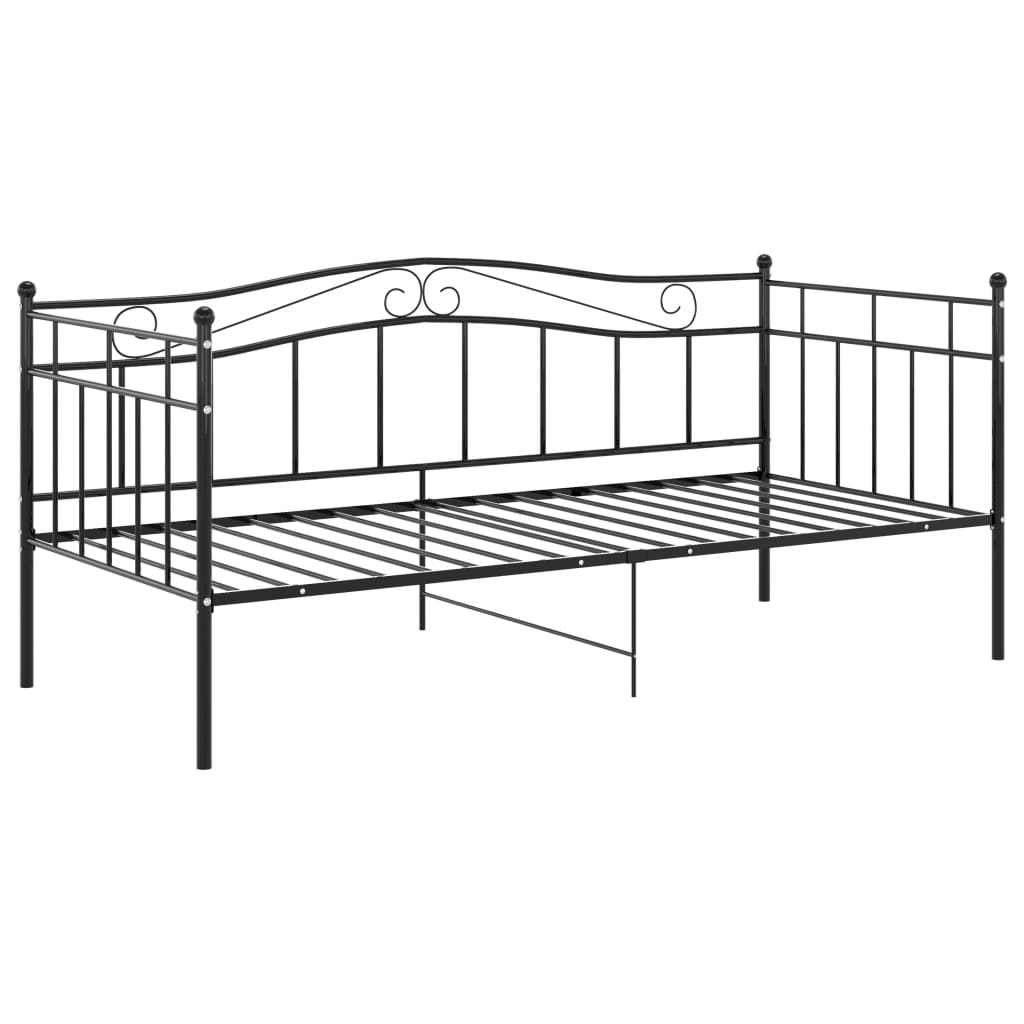 Sofa Bed Frame | Black | Powder-coated metal | Single