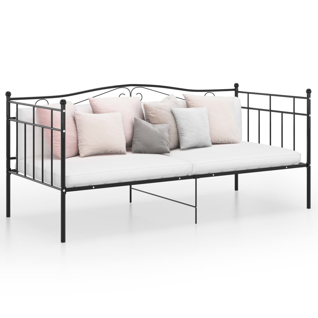 Sofa Bed Frame | Black | Powder-coated metal | Single