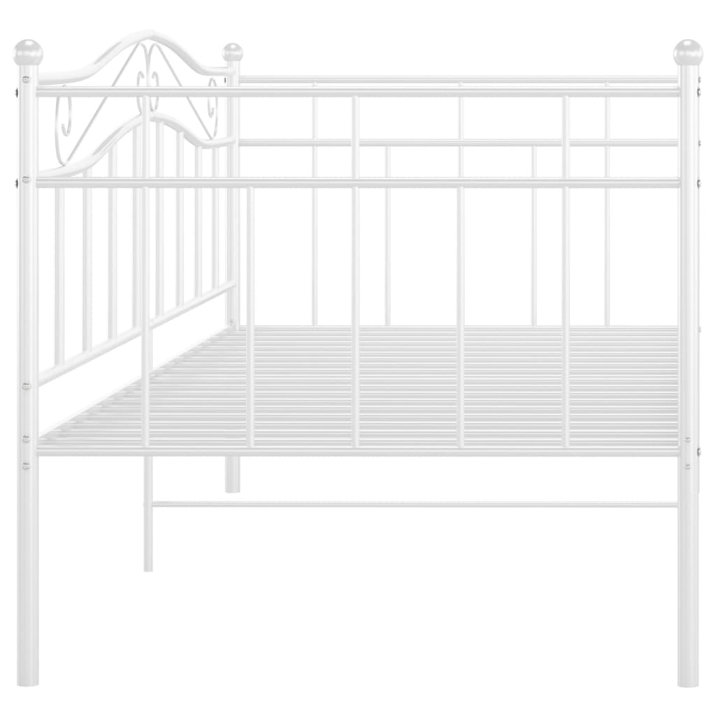 Sofa Bed Frame | White | Powder-coated metal | 90 x 200 cm