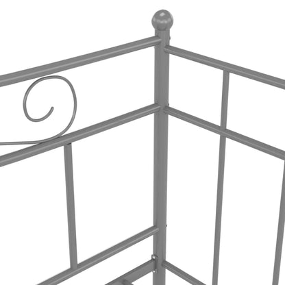 Sofa Bed Frame | Grey | Powder-coated metal | Single