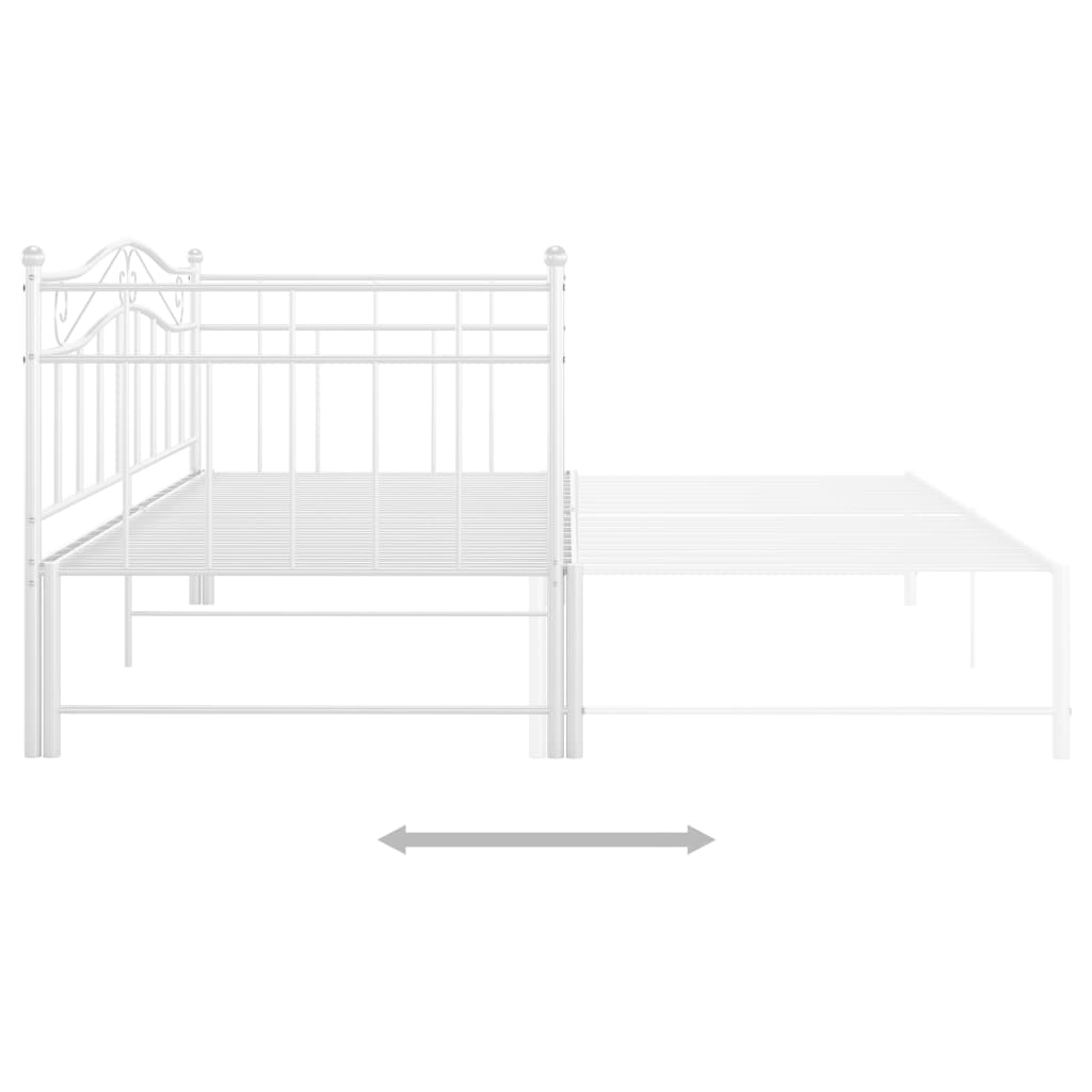 Sofa Bed Frame | White | Powder-coated metal | Standard