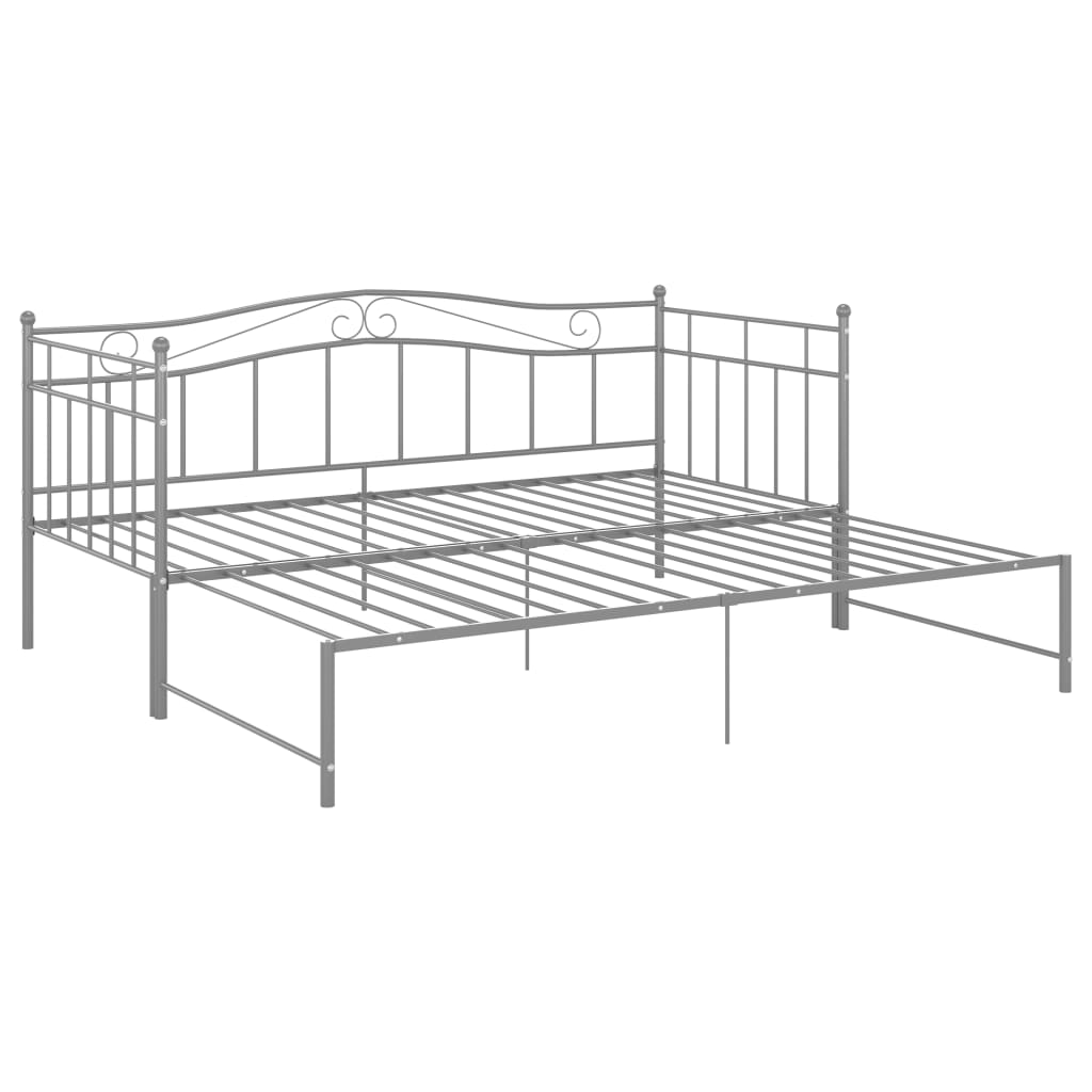 Sofa Bed Frame | Grey | Powder-coated metal | 206.5 x 185 x 89.5 cm