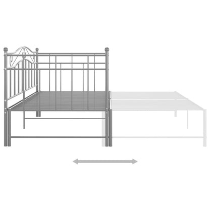 Sofa Bed Frame | Grey | Powder-coated metal | 206.5 x 185 x 89.5 cm