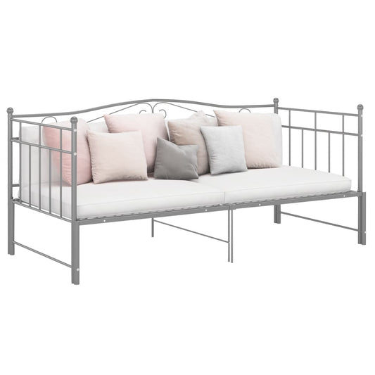 Sofa Bed Frame | Grey | Powder-coated metal | 206.5 x 185 x 89.5 cm