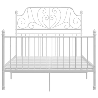 Bed Frame | White | Powder-coated metal | Double |  Durable  | Bed Frame