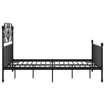 Bed Frame | Black | Powder-coated metal | Double |  Durable  | Bed Frame