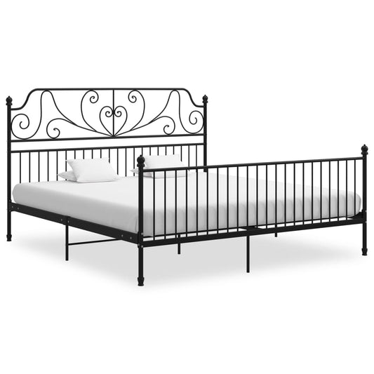 Bed Frame | Black | Powder-coated metal | Super King | Durable