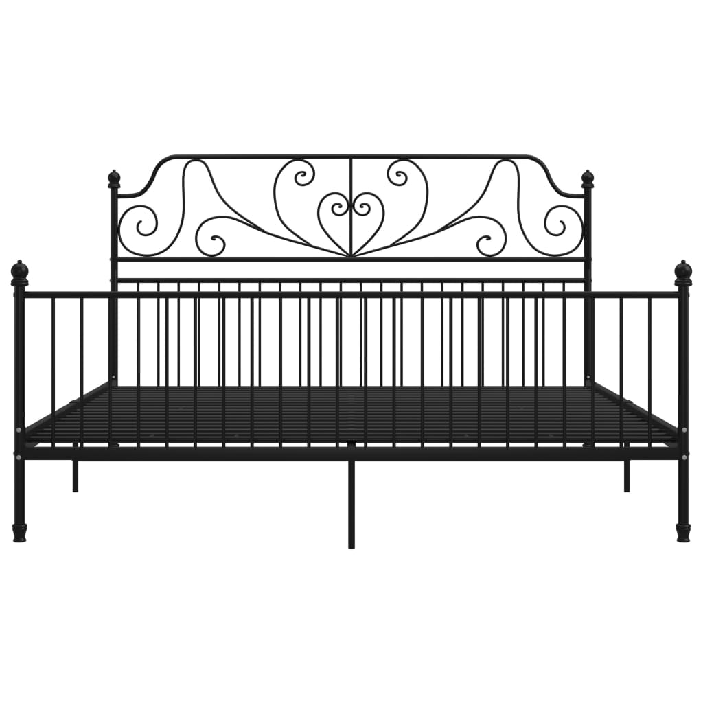 Bed Frame | Black | Powder-coated metal | Super King | Durable