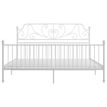 Bed Frame | White | Powder-coated metal | Super King | Bed Frame