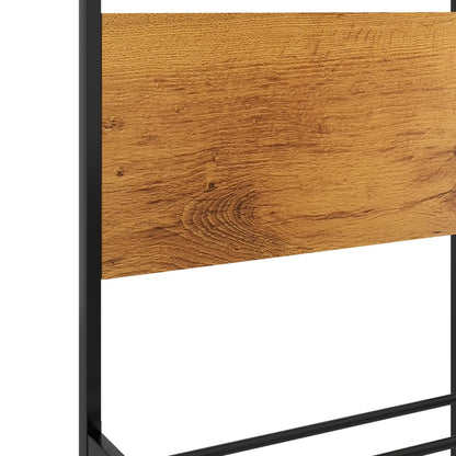 Bed Frame | Black | Powder-coated metal, MDF | 140x200 | Modern