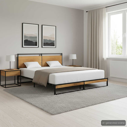 Bed Frame without Mattress Metal 160x200 cm