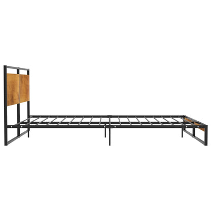 Bed Frame | Black | Powder-coated metal, Melamine coated MDF | Super King