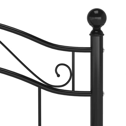 Bed Frame | Black | Powder-coated metal | Single |  Durable  | Bed Frame
