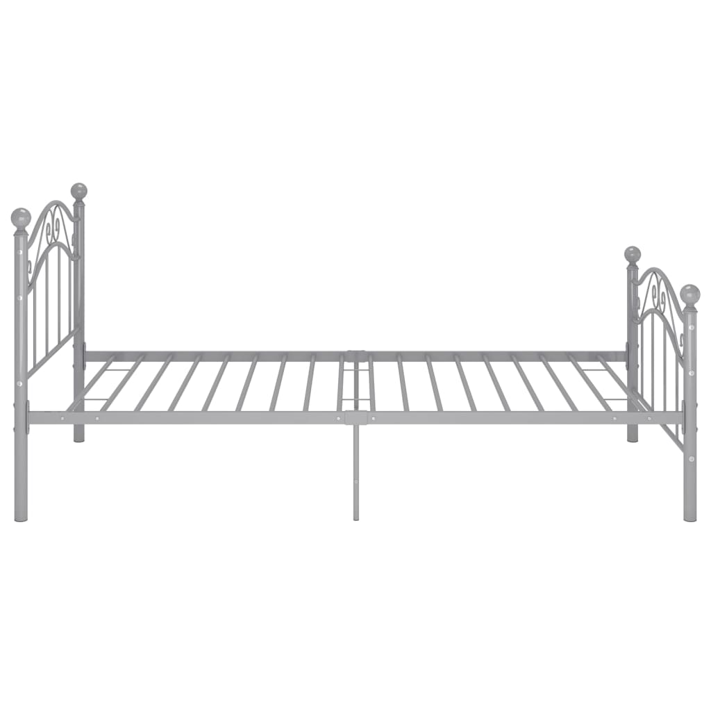 Bed Frame | Grey | Powder-coated metal | Single |  Durable  | Bed Frame