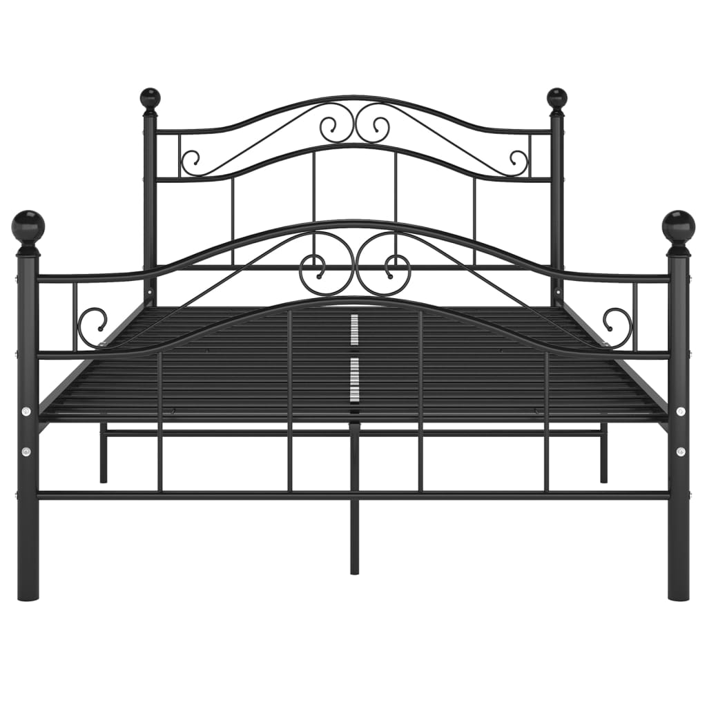 Bed Frame | Black | Powder-coated metal | 120x200 cm | Bed Frame