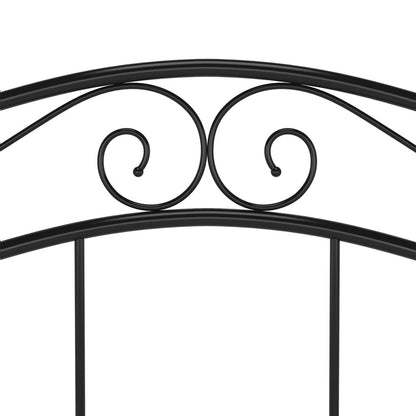Bed Frame | Black | Powder-coated metal | 120x200 cm | Bed Frame