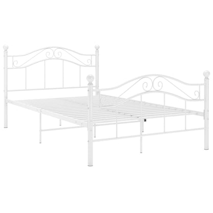 Bed Frame | White | Powder-coated metal | Double | Bed Frame