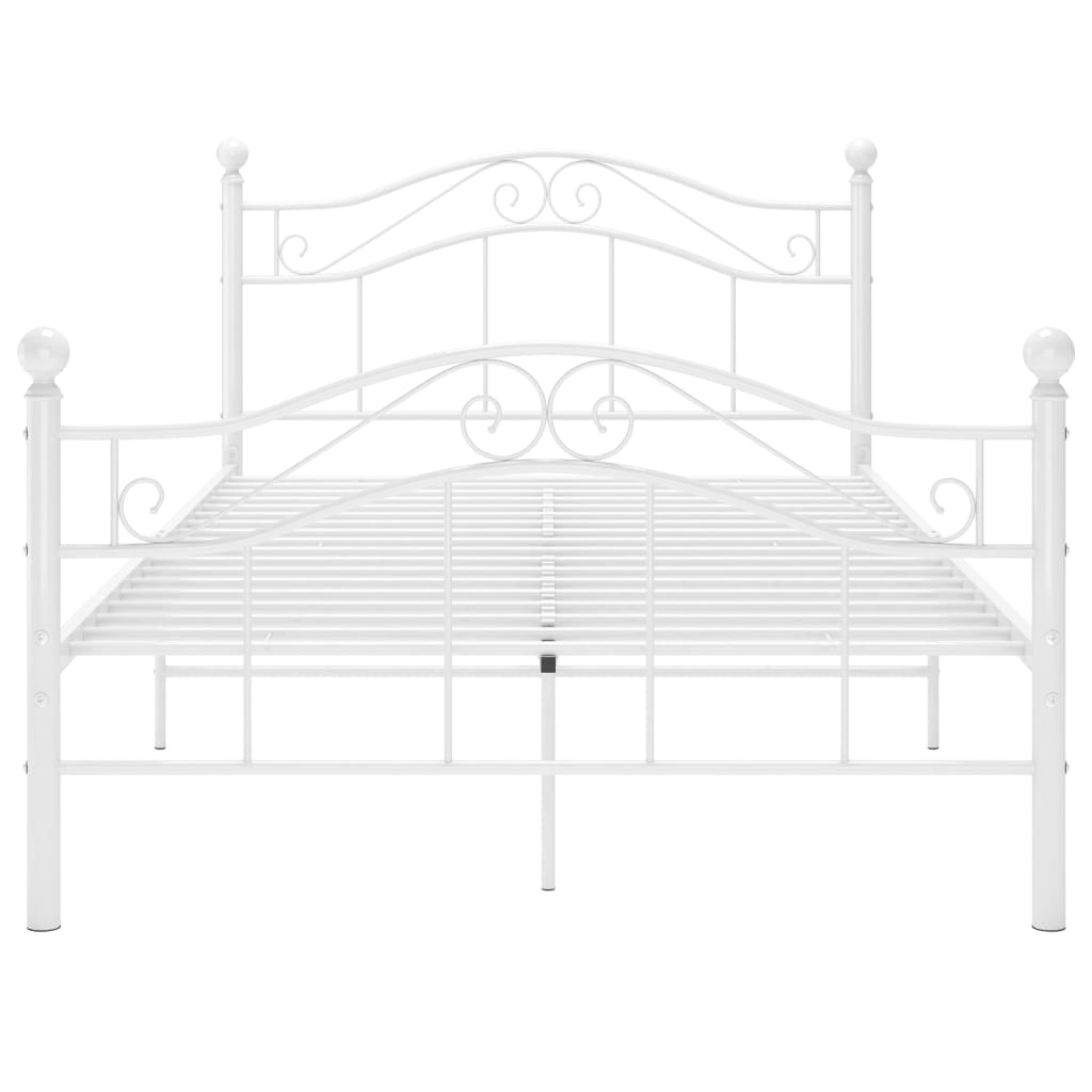 Bed Frame | White | Powder-coated metal | Double | Bed Frame