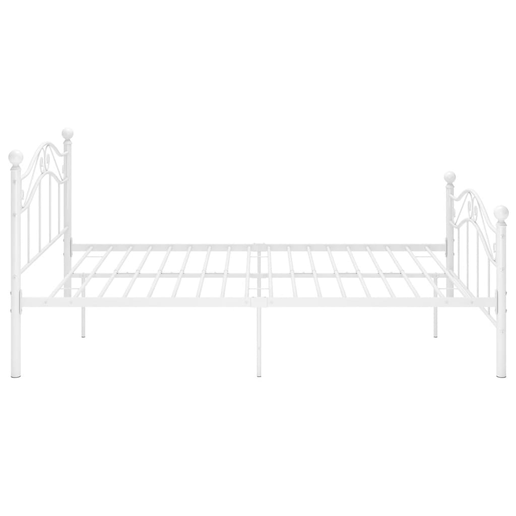 Bed Frame | White | Powder-coated metal | Double | Bed Frame