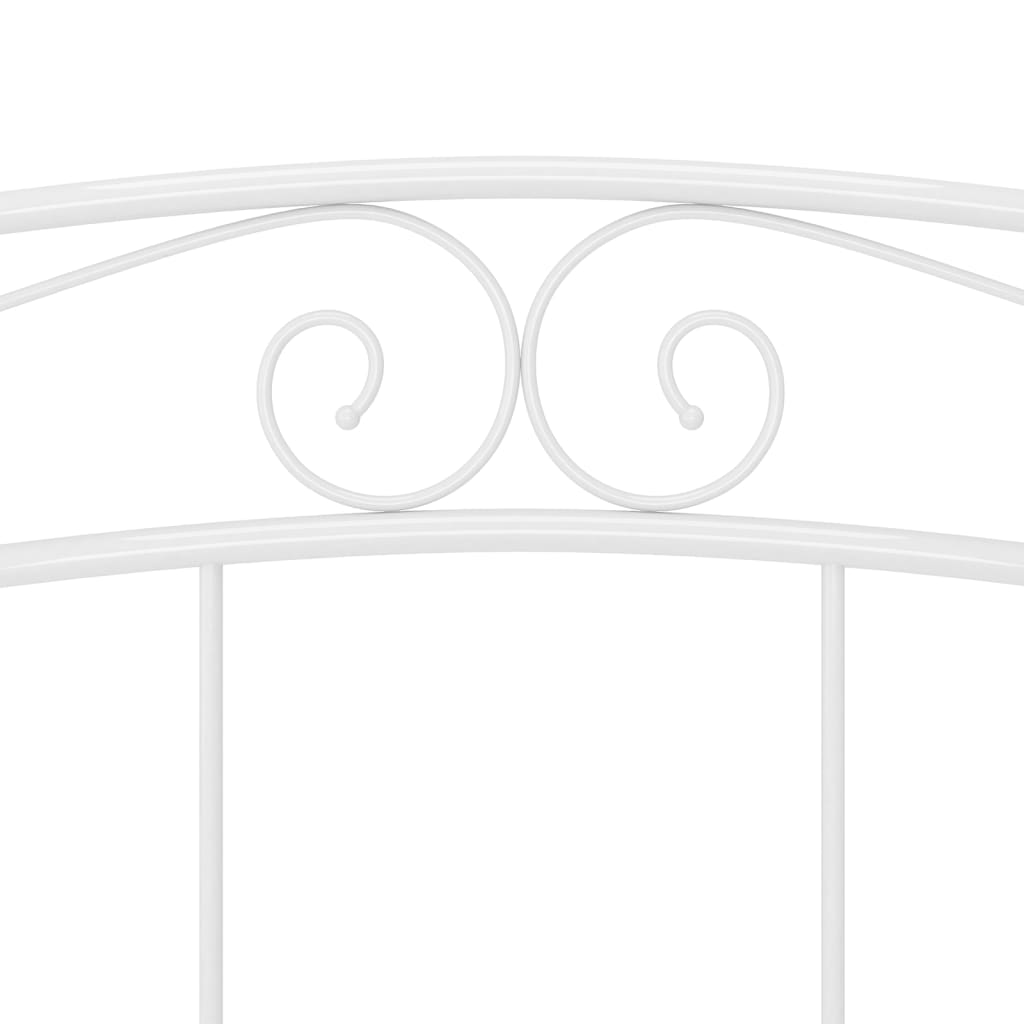 Bed Frame | White | Powder-Coated Metal | Double |  Tough | Bed Frame