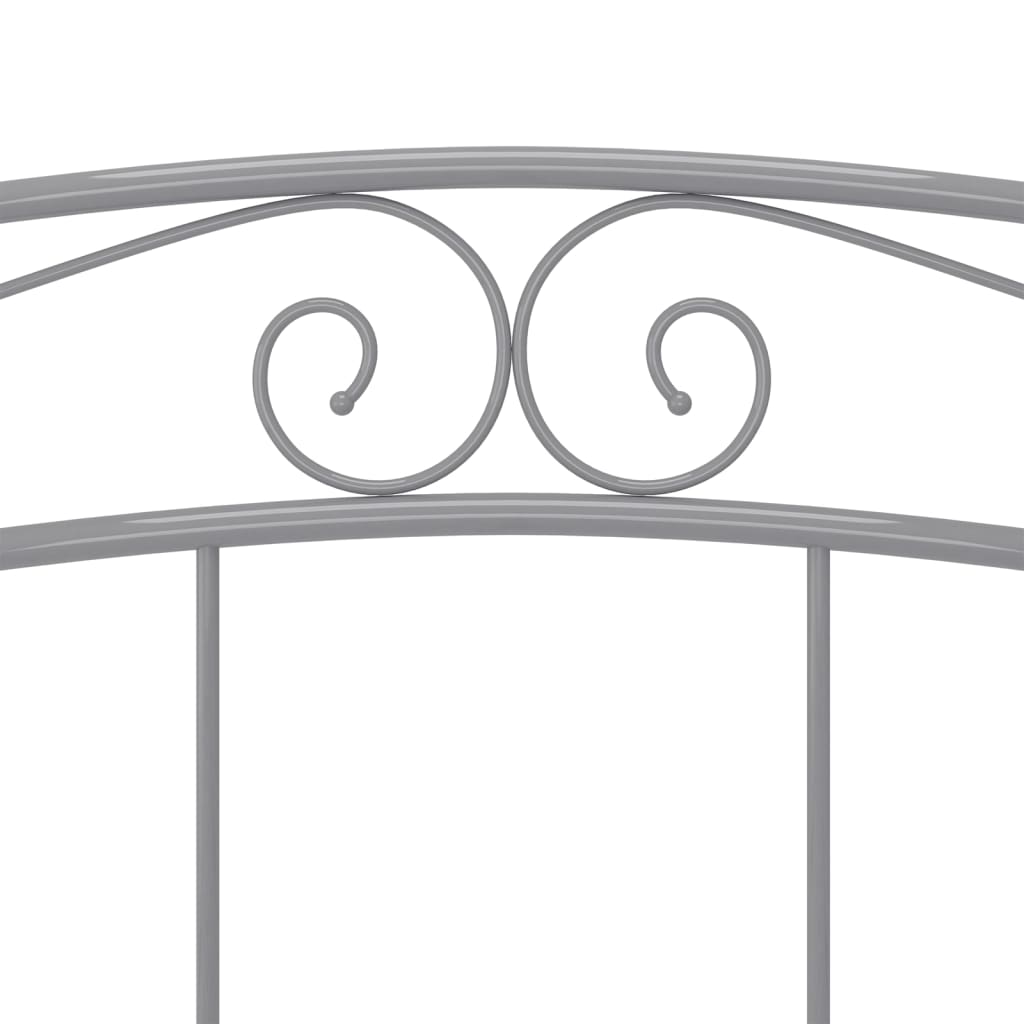 Bed Frame | Grey | Powder-coated metal | Double | Durable | Bed Frame