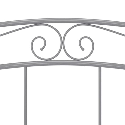 Bed Frame | Grey | Powder-coated metal | Double | Durable | Bed Frame