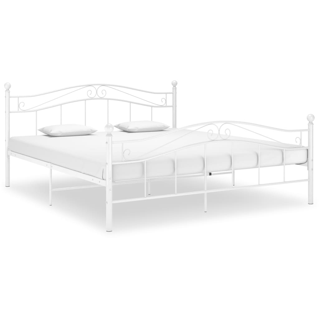 Bed Frame | White | Powder-coated metal | Super King | Durable