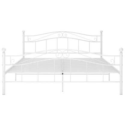 Bed Frame | White | Powder-coated metal | Super King | Durable