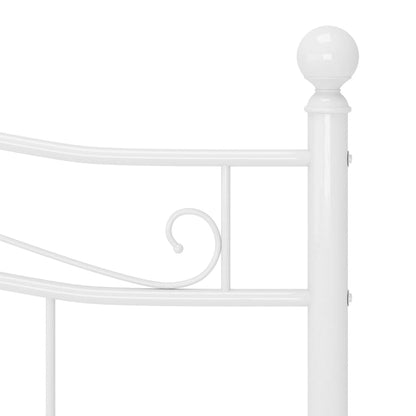 Bed Frame | White | Powder-coated metal | Super King | Durable