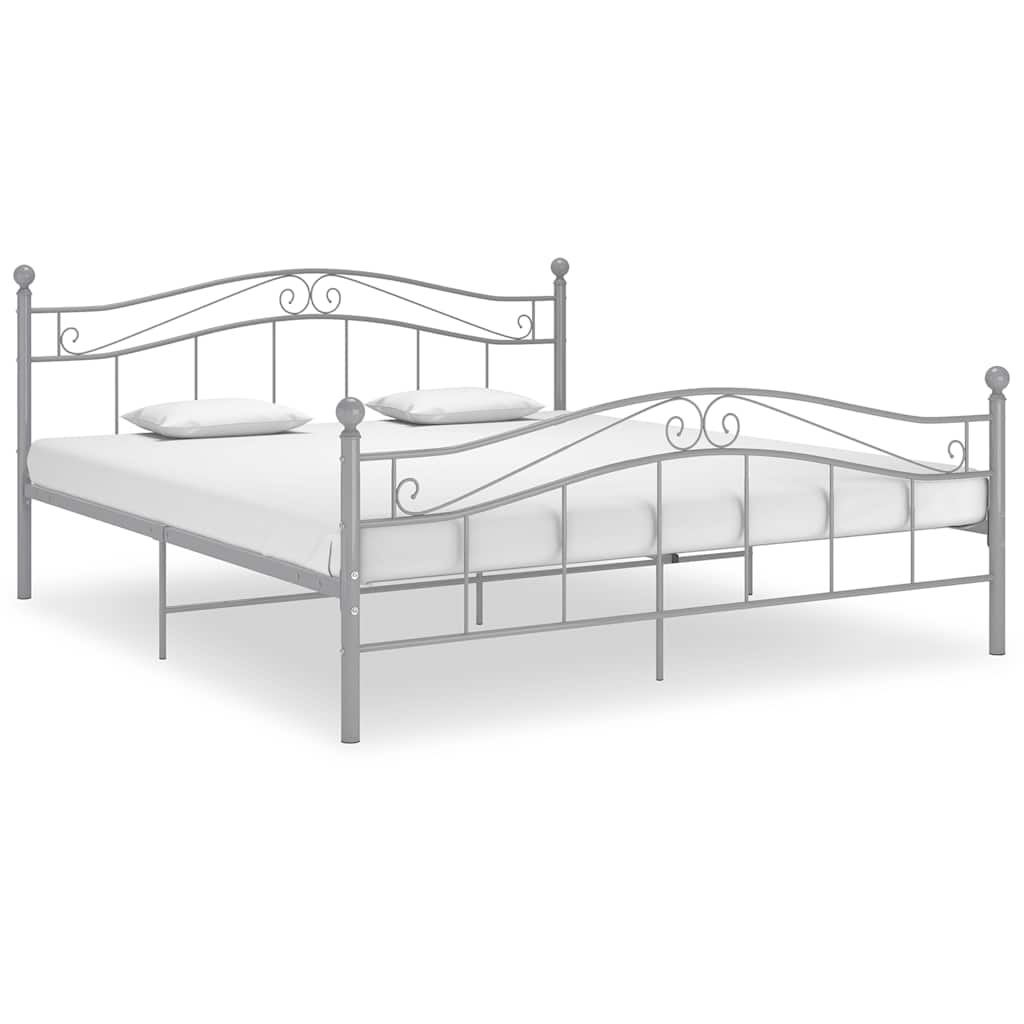 Bed Frame | Grey | Powder-coated metal | Super King | Tough | Bed Frame