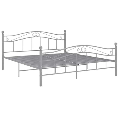 Bed Frame | Grey | Powder-coated metal | Super King | Tough | Bed Frame