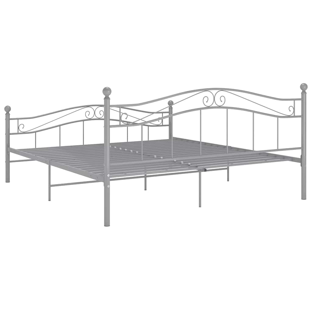 Bed Frame | Grey | Powder-coated metal | Super King | Tough | Bed Frame