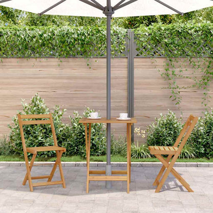 313595 vidaXL Folding Garden Table 60x60x75 cm Solid Acacia Wood