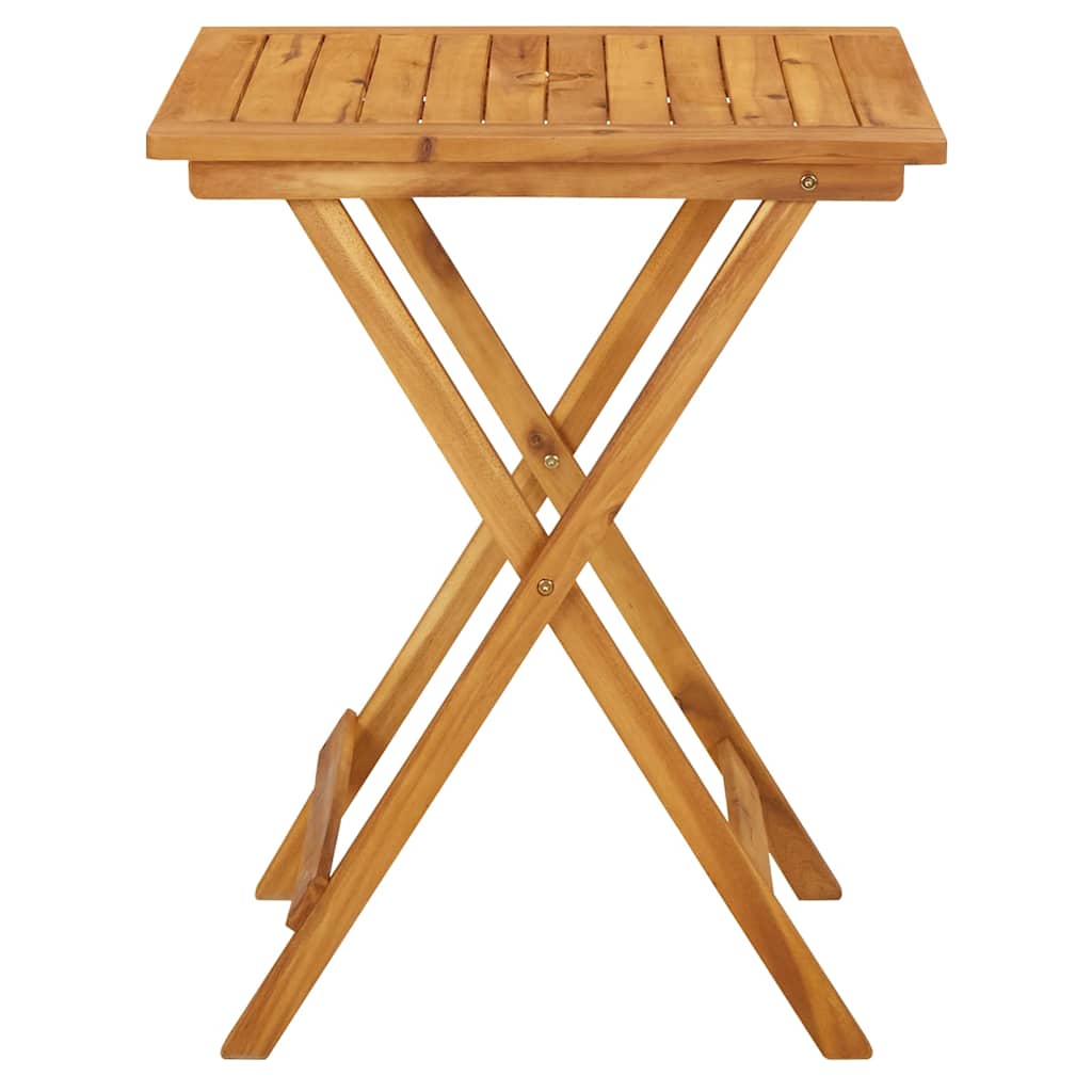 313595 vidaXL Folding Garden Table 60x60x75 cm Solid Acacia Wood