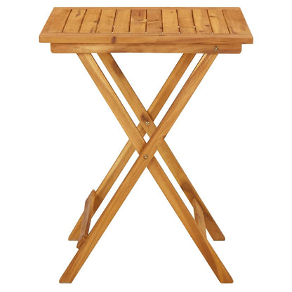 313595 vidaXL Folding Garden Table 60x60x75 cm Solid Acacia Wood
