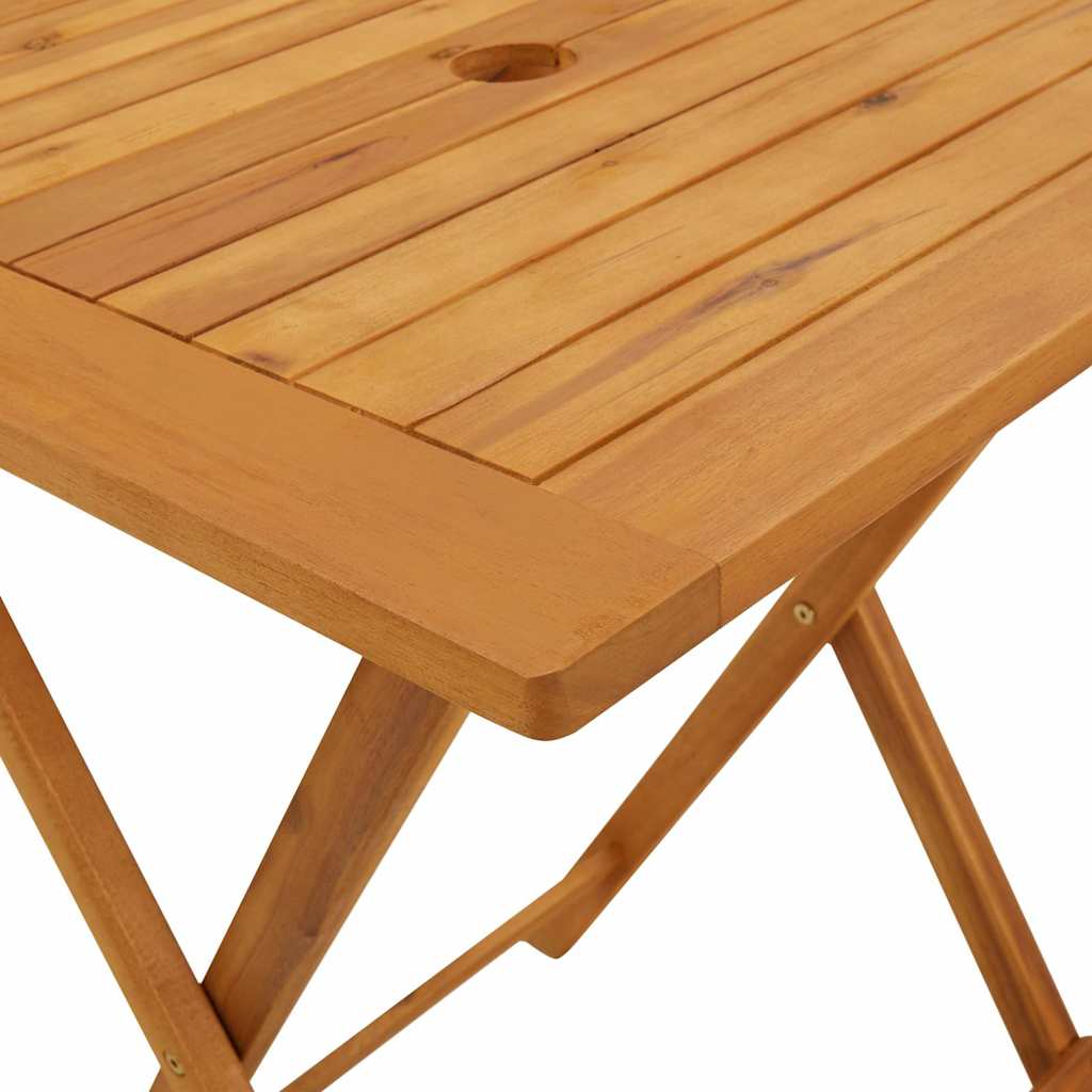 313595 vidaXL Folding Garden Table 60x60x75 cm Solid Acacia Wood
