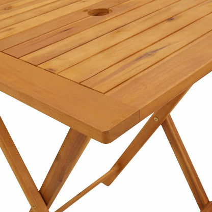 313595 vidaXL Folding Garden Table 60x60x75 cm Solid Acacia Wood