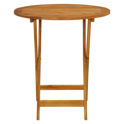 313596 vidaXL Folding Garden Table 70 cm Solid Acacia Wood