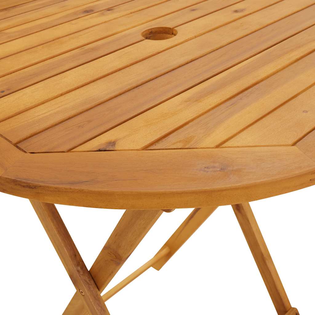 313596 vidaXL Folding Garden Table 70 cm Solid Acacia Wood