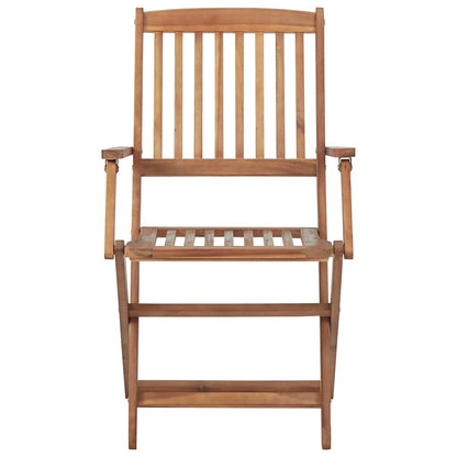 Outdoor Chair | Set of 4 | Natural Acacia | Solid Acacia wood | Standard