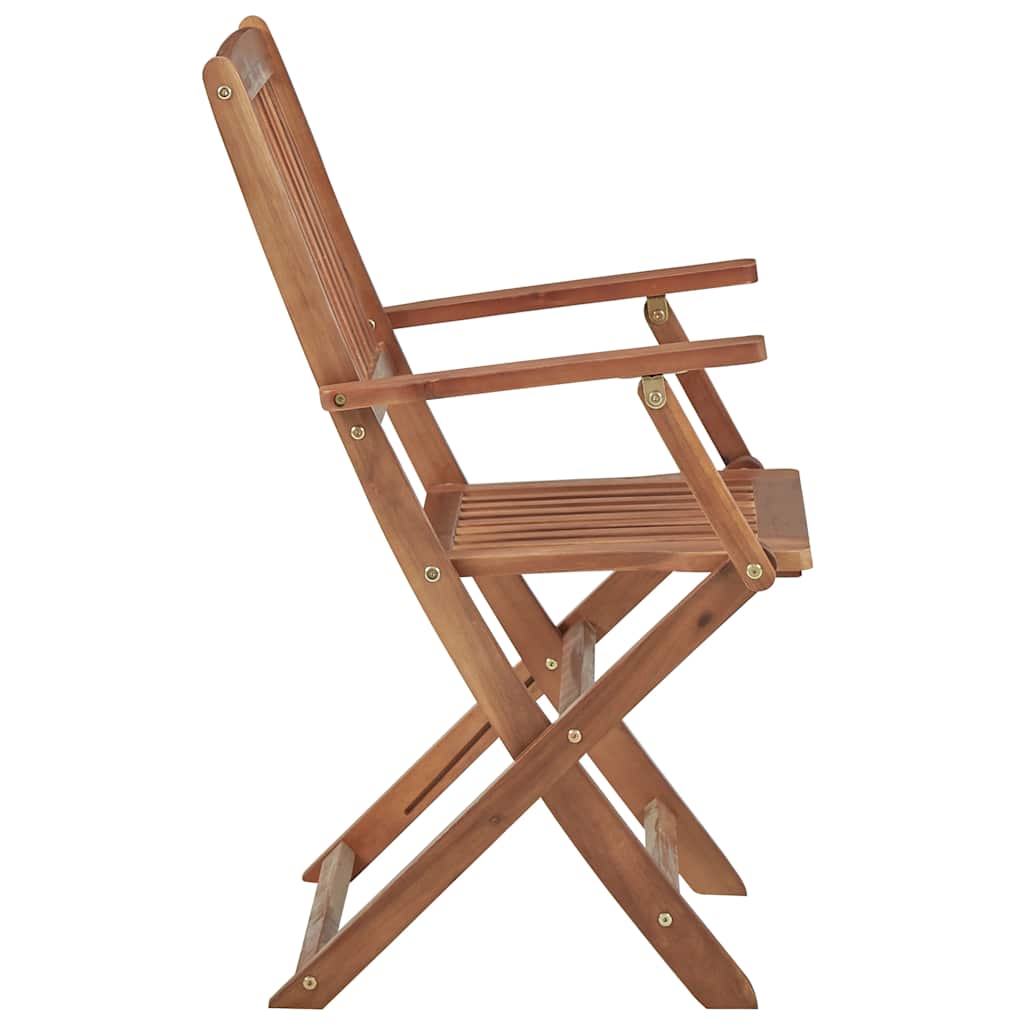Outdoor Chair | Set of 4 | Natural Acacia | Solid Acacia wood | Standard