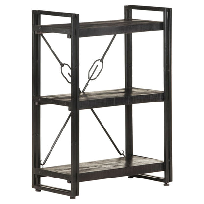 Bookcase | Black | Solid Mango Wood | Medium | Shelving | Bookcase