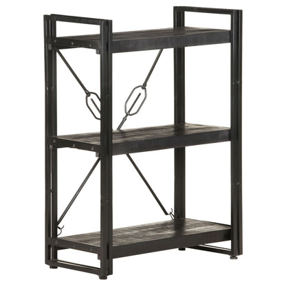 Bookcase | Black | Solid Mango Wood | Medium | Shelving | Bookcase