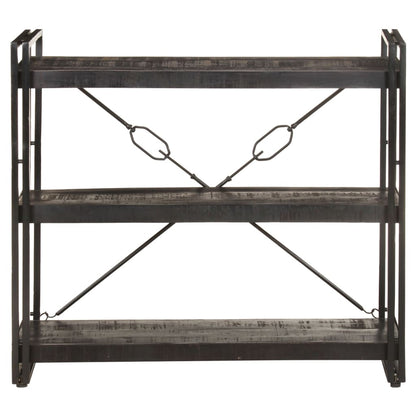Bookcase | Black | Solid rough mango wood | Medium | Durable | Bookcase