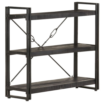 Bookcase | Black | Solid rough mango wood | Medium | Durable | Bookcase